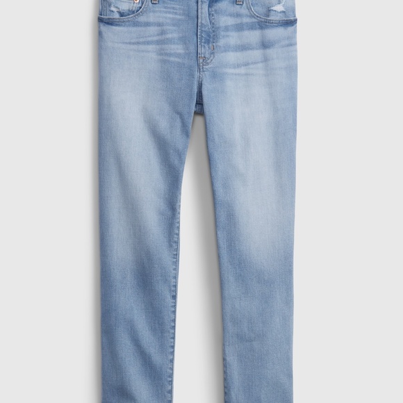 GAP Mid Rise Girlfriend Jeans with Washwell size 26, NWT - Picture 1 of 4